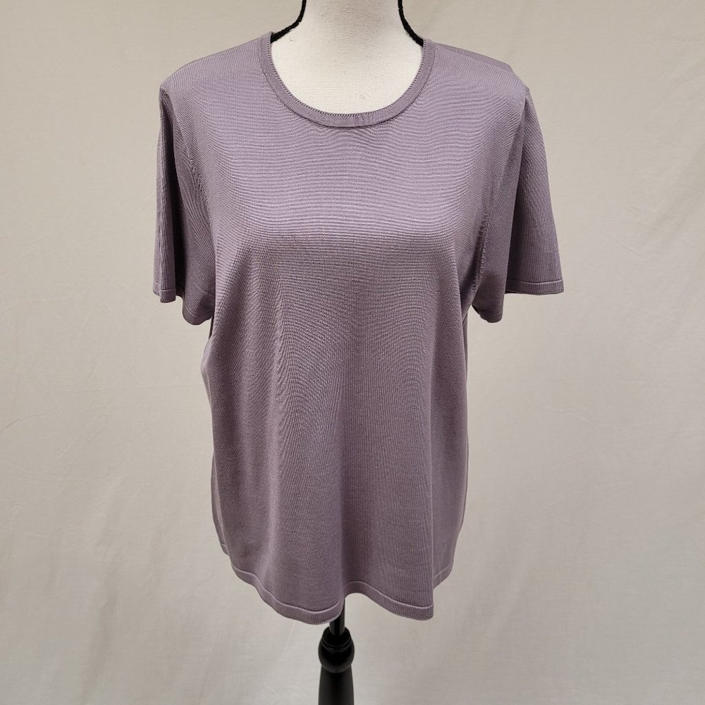 Pendleton Silky Purple Short Sleeve Top XL
